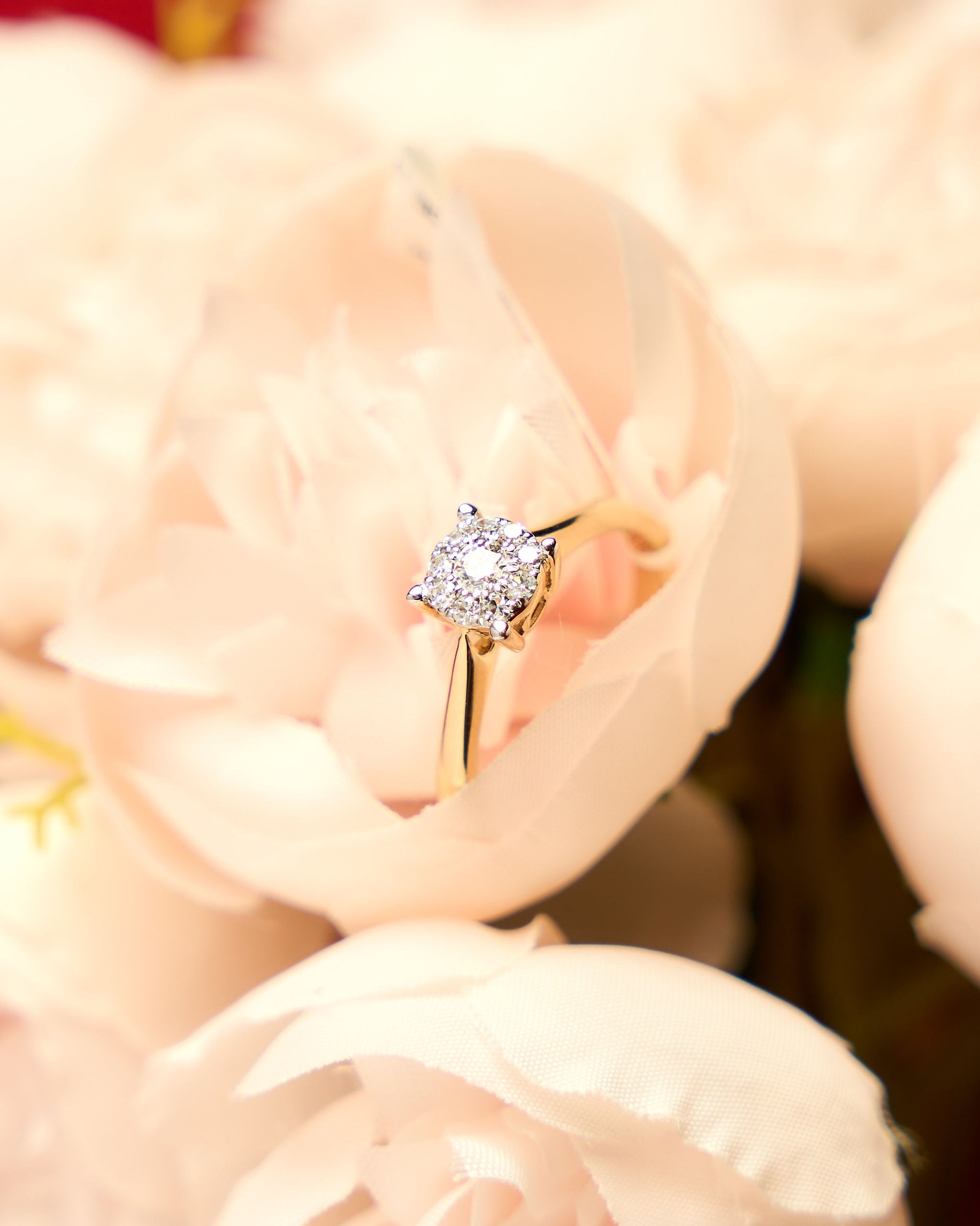 Anillo solitario en oro 14k