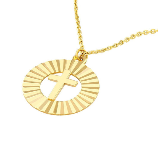 Cadena con Cruz en Oro 14K