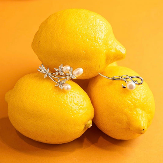 Broche Plateado con Diseño Atemporal