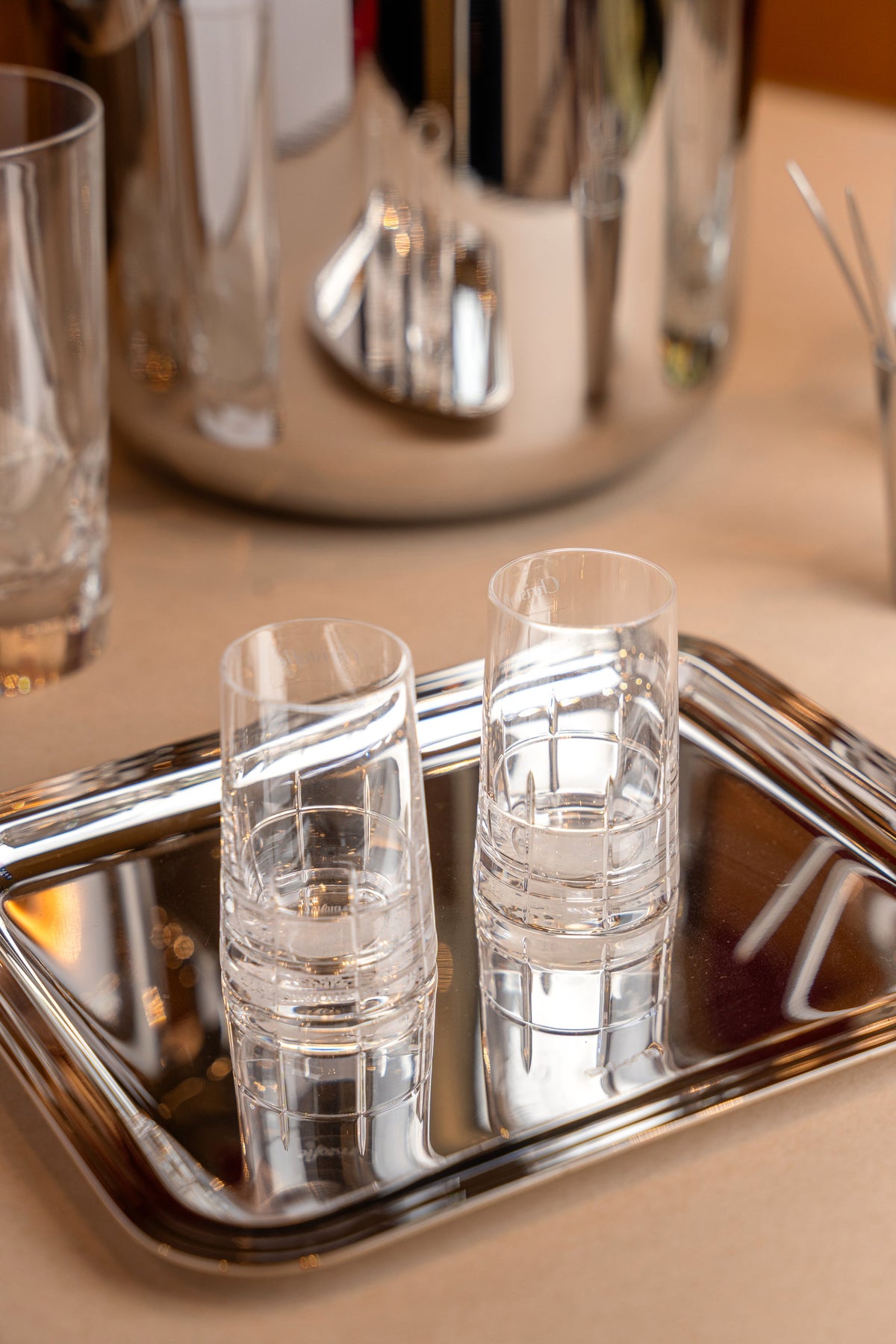 Vasos de Licor Christofle Graphik