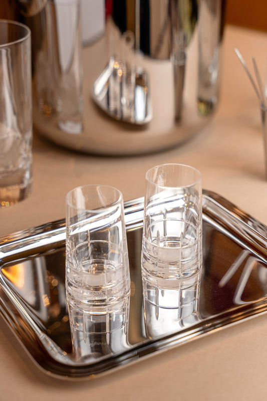 Vasos de Licor Christofle Graphik